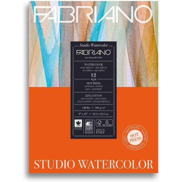 Bloc aquarelle Fabriano Watercolor - Grain satiné