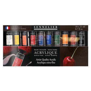 Set d'acrylique extra-fine Sennelier - 10 tubes 21ml