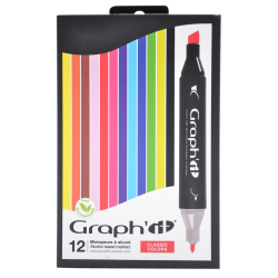 Set de 12 marqueurs à alcool Graph'it