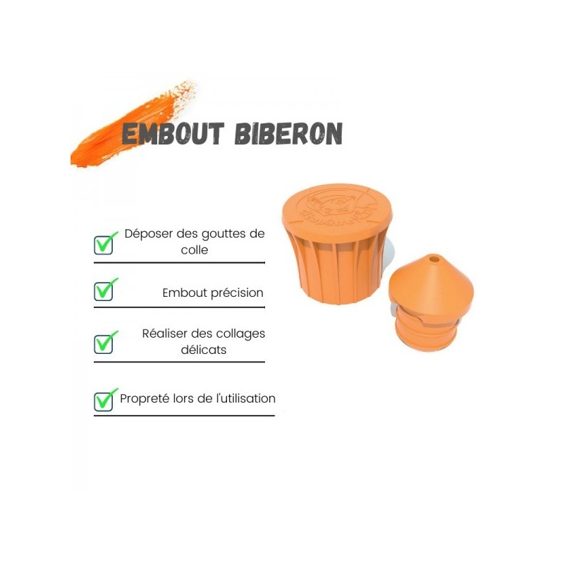 Médium de transfert avec embout biberon Cléopâtre