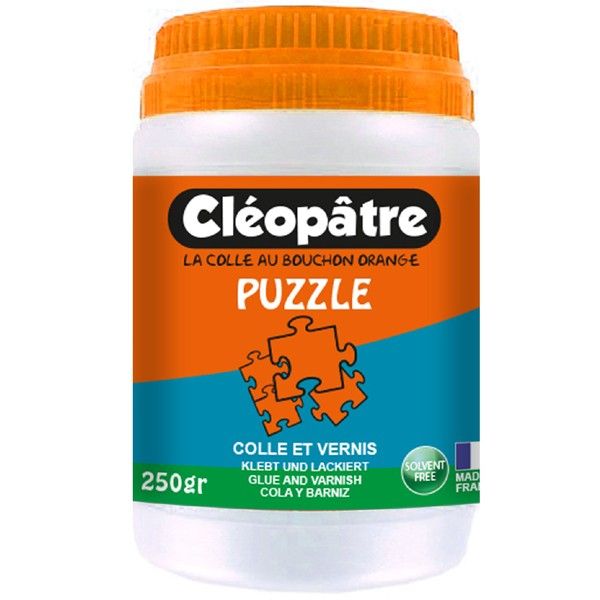 Colle pour puzzle avec tête éponge 120 ml Colle pour puzzle papier bois