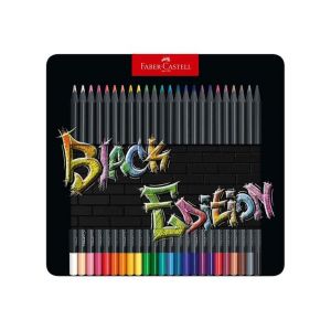 24 Crayons de couleur Black Edition - Faber-Castell