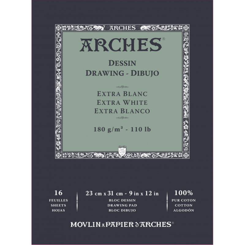 23 cm x 31cm Bloc dessin & gravure - BFK Rives - Arches