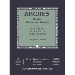 23 cm x 31cm Bloc dessin & gravure - BFK Rives - Arches