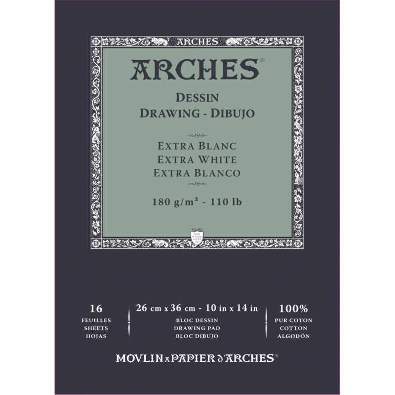 26 cm x 36 cm Bloc dessin & gravure - BFK Rives - Arches