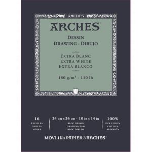26 cm x 36 cm Bloc dessin & gravure - BFK Rives - Arches