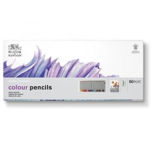 Boîte de 48 crayons de couleur + accessoires - Studio Collection - Winsor & Newton