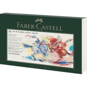 Boîte métallique vide pour 36 crayons Faber-Castell