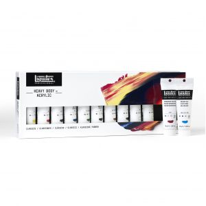 Set 12 tubes d'acrylique extra-fine Heavy Body - Liquitex