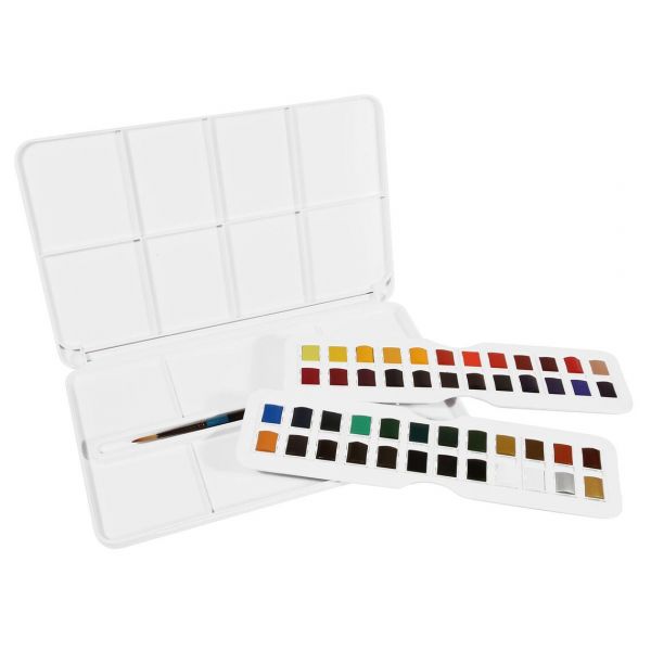 Set d'aquarelle Aquafine 48 demi-godets - Daler-Rowney