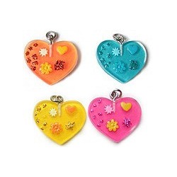 Pendentif plastique - Cœur