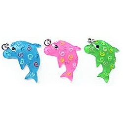 Pendentif plastique - Dauphin