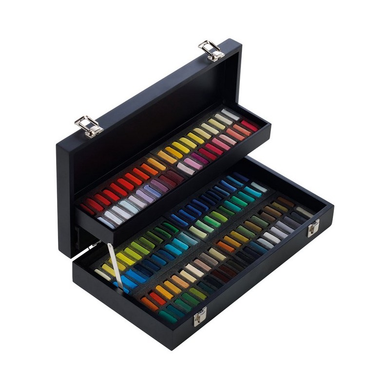 Coffret noir pastels à l'écu - 120 demi-pastels - Sennelier