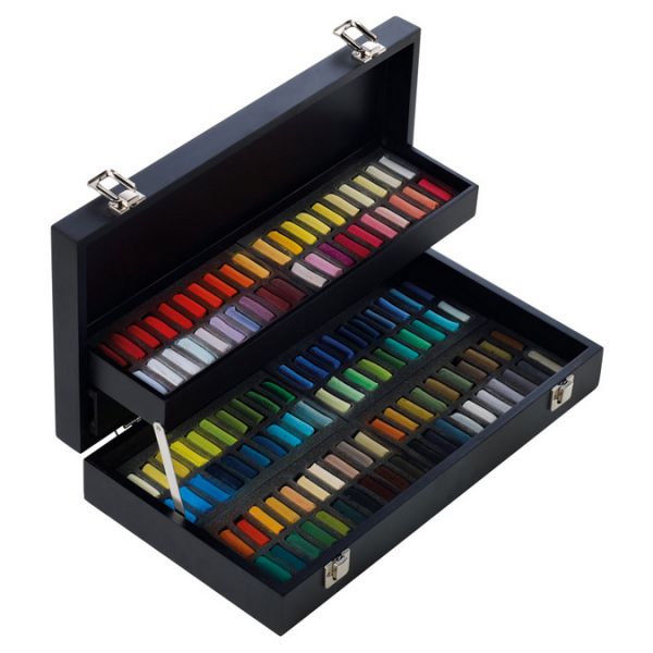 Coffret noir pastels à l'écu - 120 demi-pastels - Sennelier