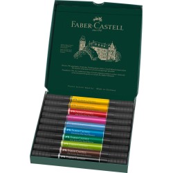 Set 10 feutres Pitt Artist Dual marker - Double-pointe - Faber-Castell
