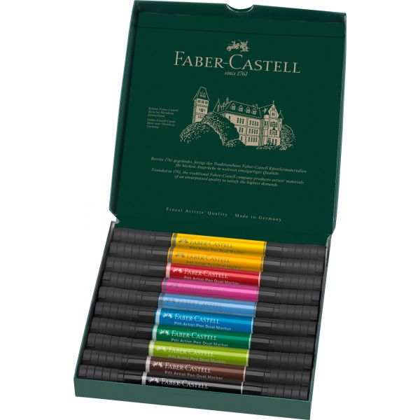 FABER CASTELL Pochette 10 feutres de coloriage. Double pointe