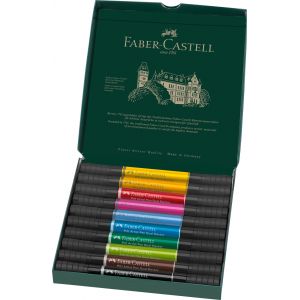 Set 10 feutres Pitt Artist Dual marker - Double-pointe - Faber-Castell