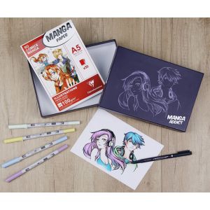 Techniques dessin avec le coffret Manga Addict - Clairefontaine x Tombow