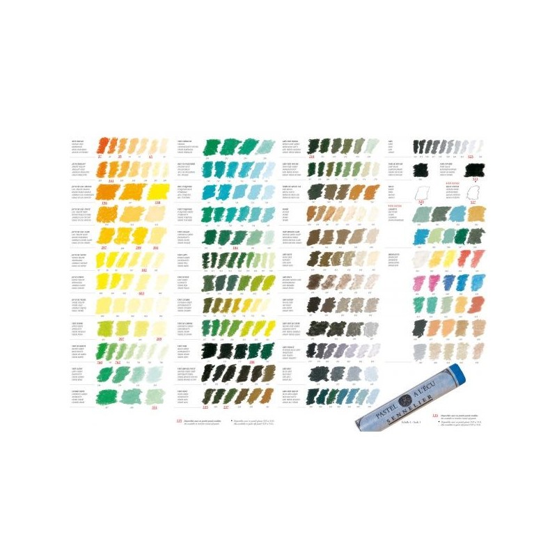 Nuancier Pastels à l'écu Sennelier