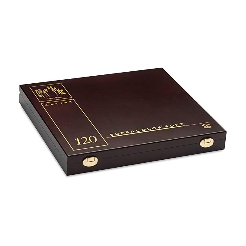 Coffret en bois 120 crayons de couleur Supracolor - Caran d'ache