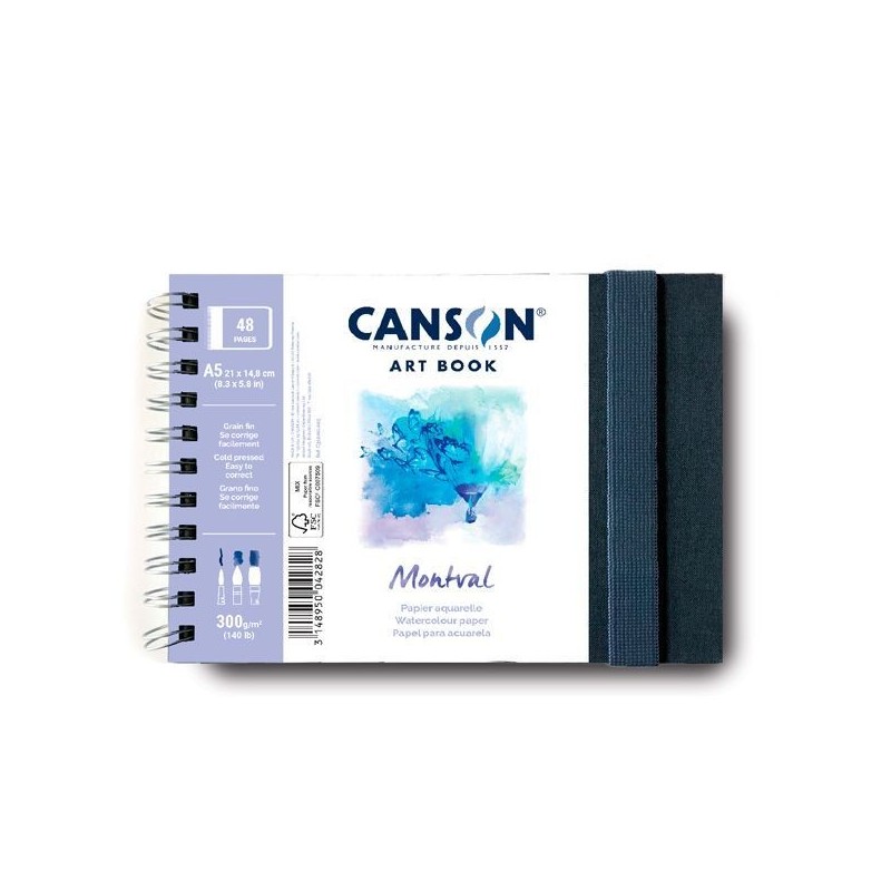 Carnet de voyage Montval - A5 - Canson