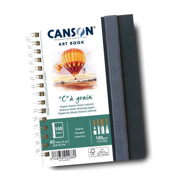 Carnet C à grain A5 - Canson