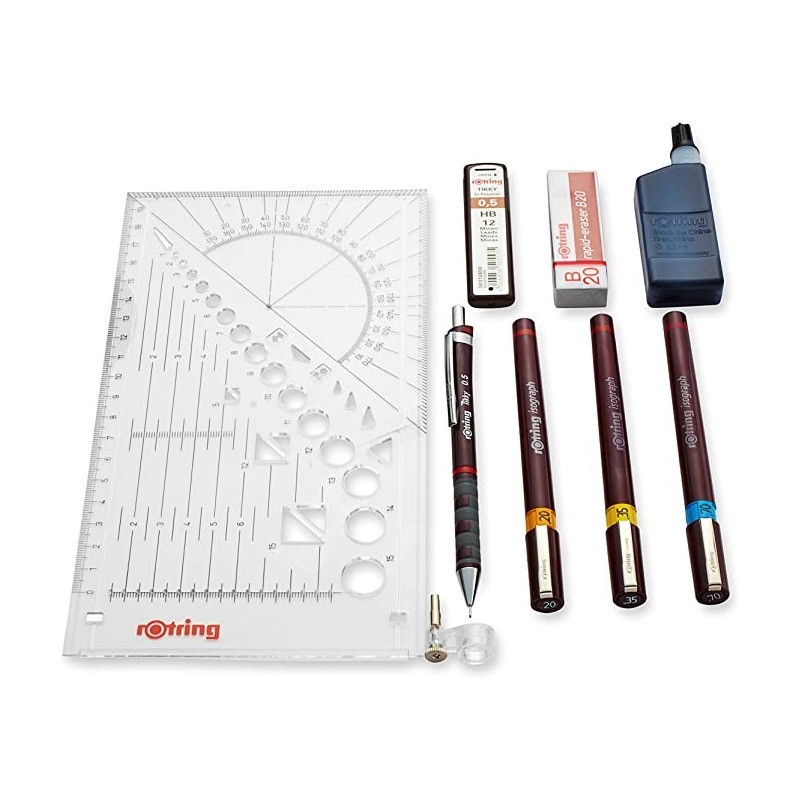 Coffret Rotring - College set Isograph