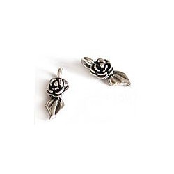 Pendentif, breloque métallique - Rose