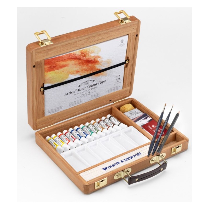 Coffret bambou aquarelle en tubes - Winsor & Newton
