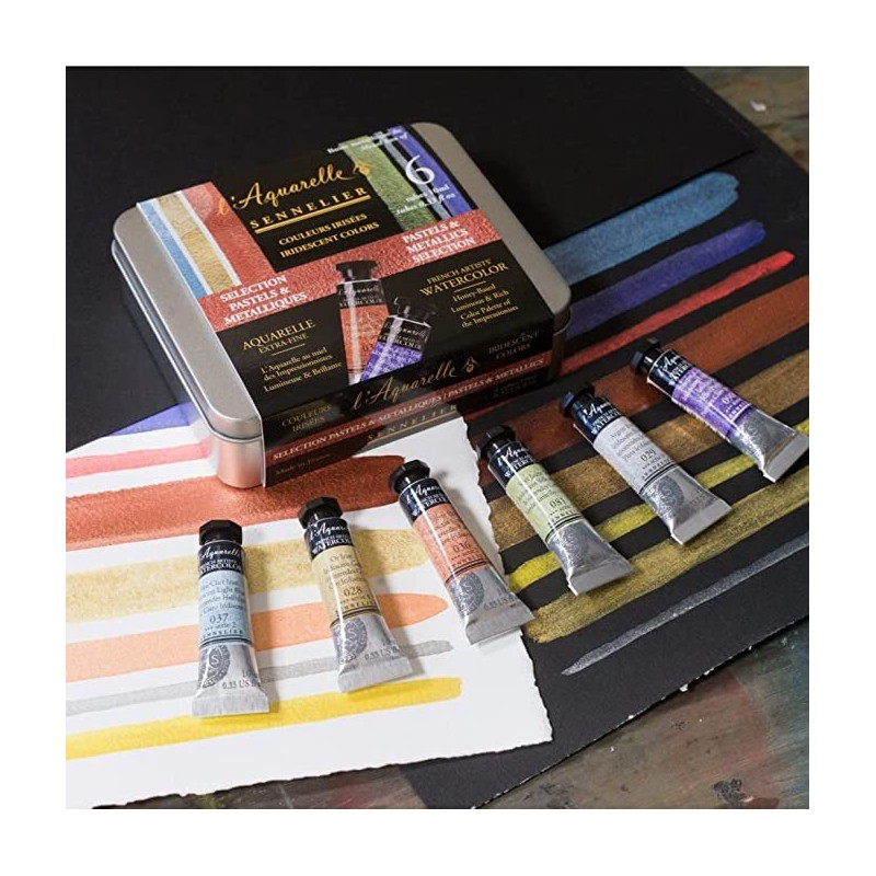 Boite aquarelle extra-fine - 6 tubes 10ml - Sennelier