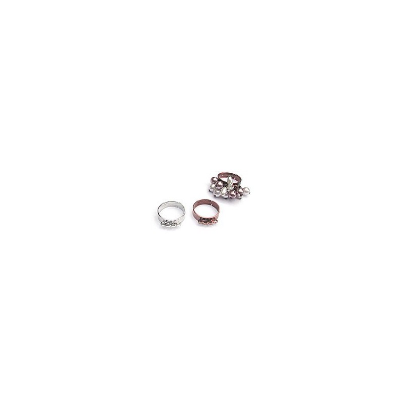 Support de bague avec anneau ajustable à la taille de votre doigt.