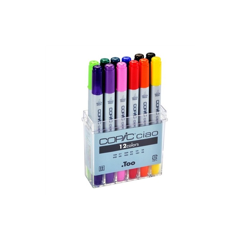 Coffret 12 marqueurs COPIC CIAO