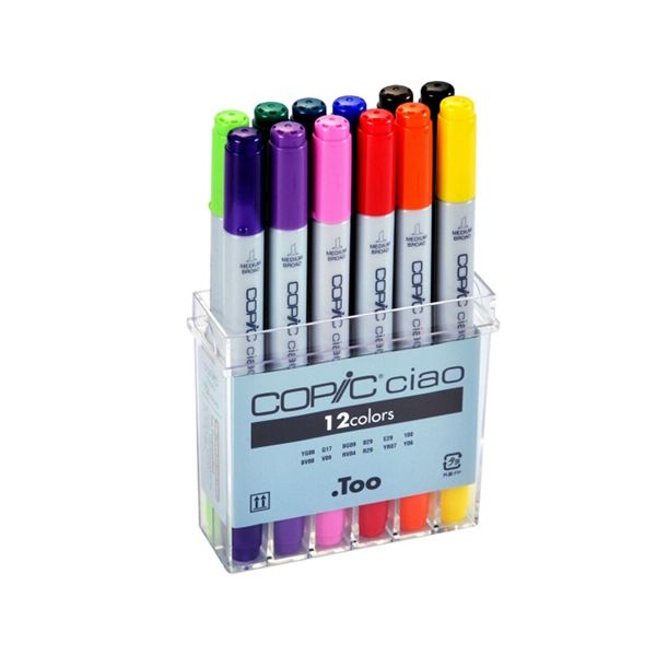 Coffret 12 marqueurs COPIC CIAO