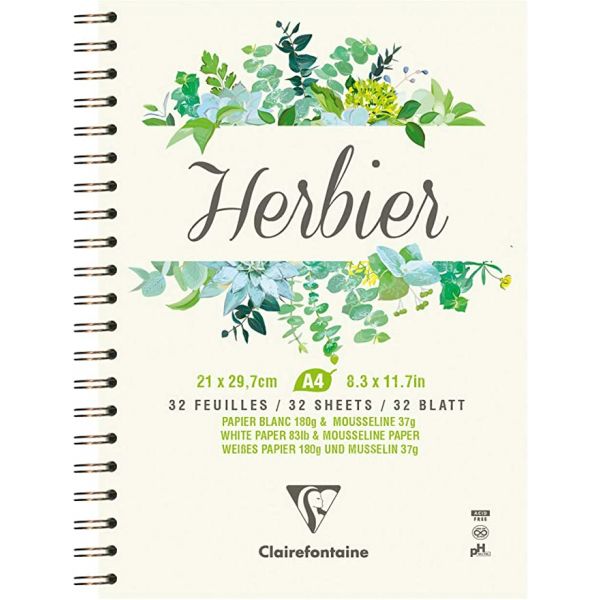 Herbier - 64 pages A4 - Clairefontaine
