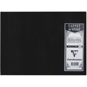 Carnet de voyage - 60 feuilles 180gr - multi-technique - Noir - Clairefontaine