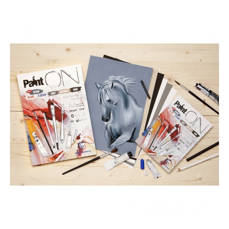 Bloc Paint'ON assortiment - Clairefontaine