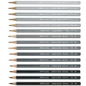 Set métal de 15 graphites Grafwood - Caran d'Ache