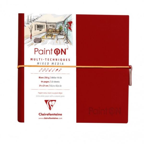 Carnet Paint On - 19x19cm - Clairefontaine - Creastore