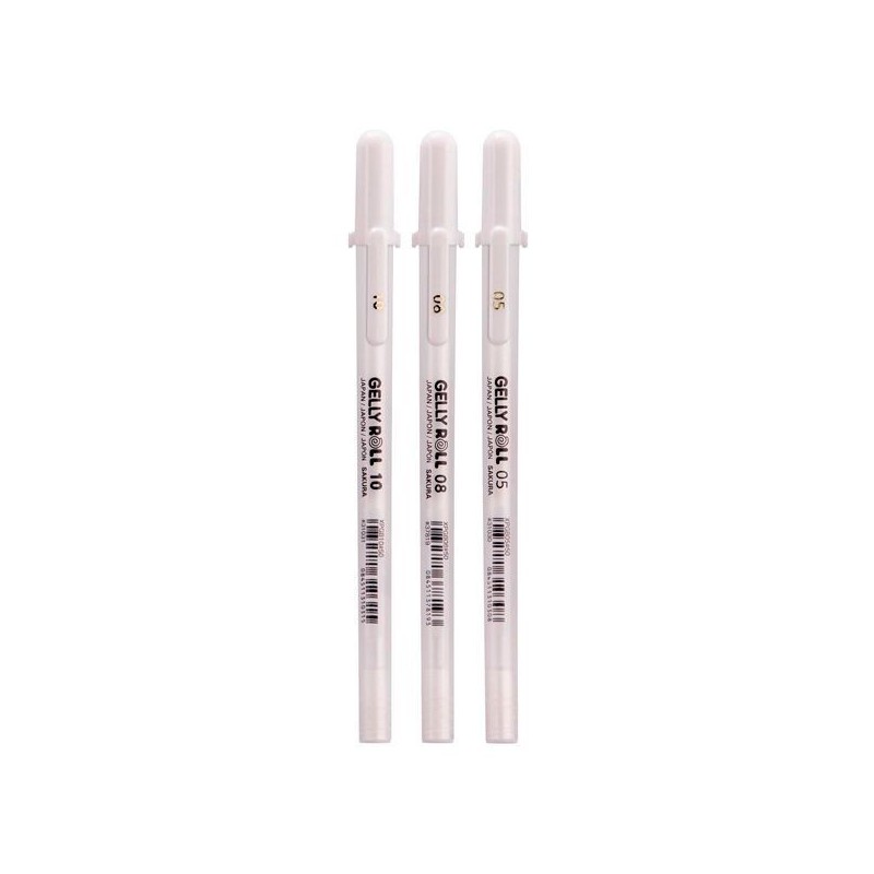 Set de 3 Gelly roll blanc - Sakura