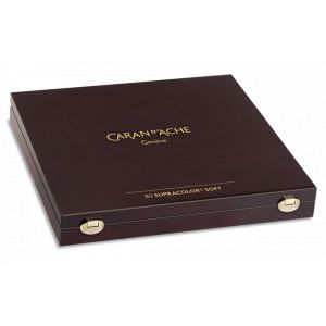 Coffret bois  Supracolor Caran d'Ache