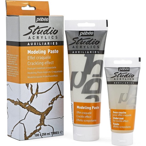 Modeling paste effet craquelé Pébéo Creastore