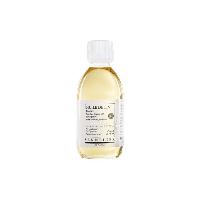 Huile de lin clarifié format 250ml - Sennelier