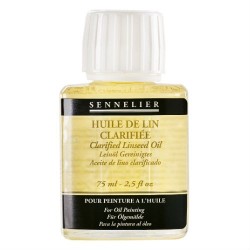 Huile de lin clarifié format 75ml - Sennelier