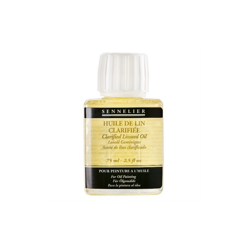 Huile de lin clarifié format 75ml - Sennelier