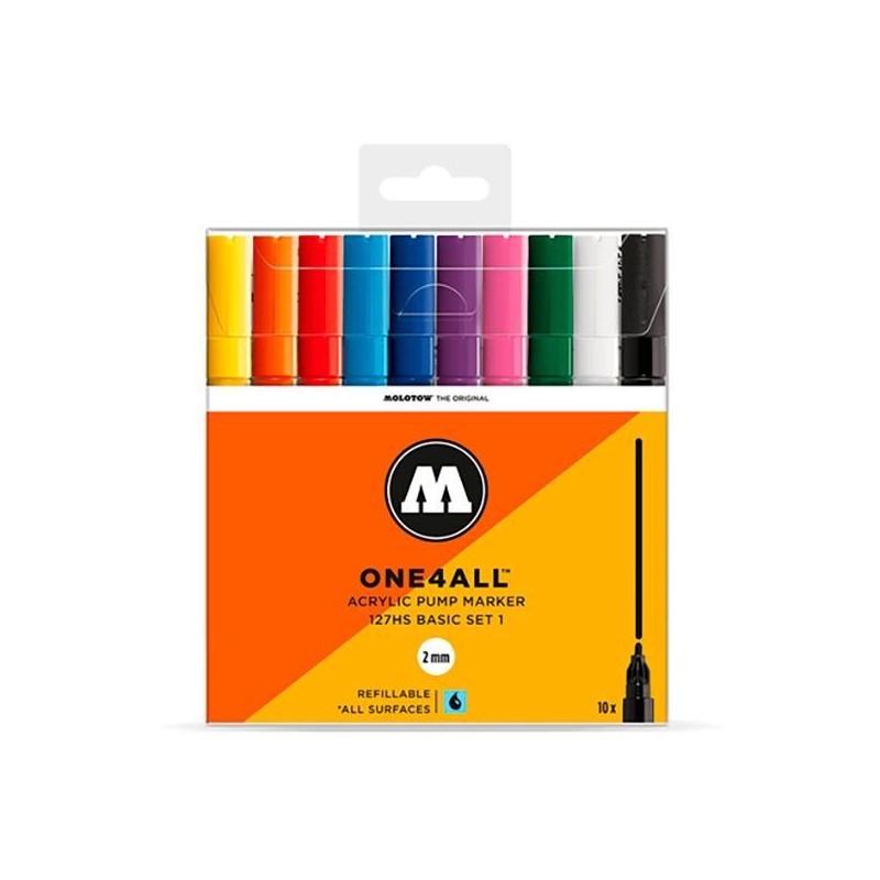 Set de 10 marqueurs One4All - 127HS - Molotow