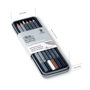 Set de 6 crayons esquisses - Winsor & Newton - Creastore