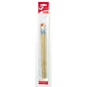 Set de 4 pinceaux synthétiques - Pébéo