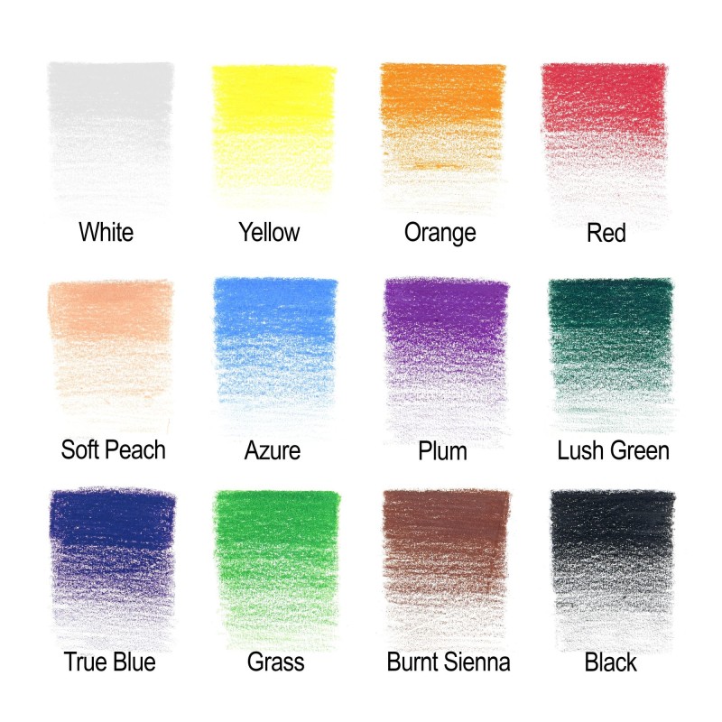 Couleurs de la boite 12 crayons de couleur - Winsor & Newton