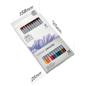 Dimensions de la boîte de 12 crayons de couleur - Winsor & Newton