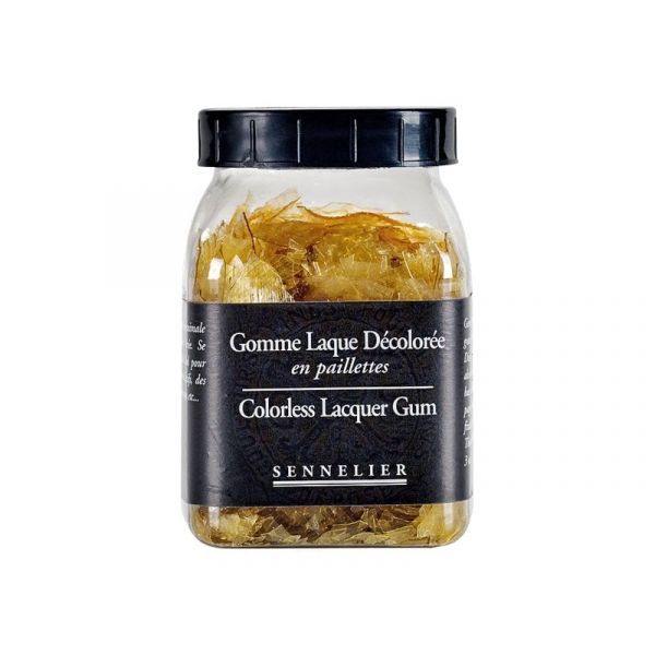 Gomme Laque décolorée Paillettes 80g - Sennelier